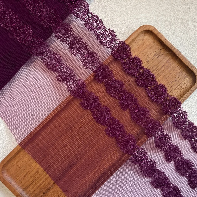 2 yardas/lote de adorno de encaje de tul bordado con encaje de malla Diy ropa artesanal sujetador ropa interior vestido tela de costura