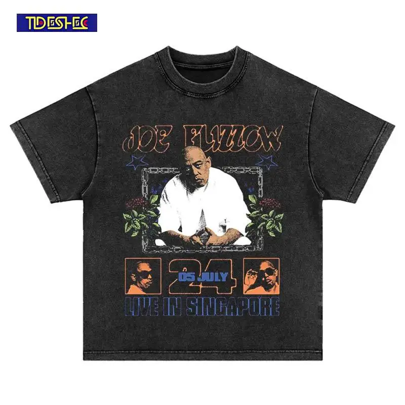 

Уличная одежда в стиле хип-хоп, панк, летняя стираная футболка с портретным принтом, Harajuku, большие винтажные свободные хлопковые модные топы с короткими рукавами