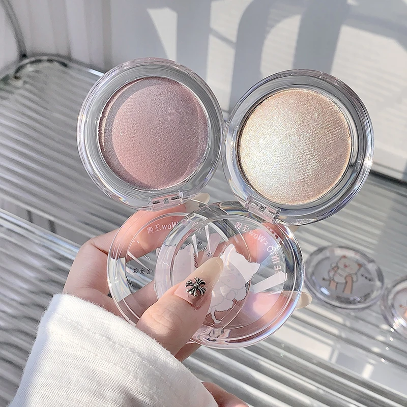 LEEINTO Cute Puppy High Gloss Powder Gloss Glitter Highlight Contour Palette Naturalny Połysk Konturowanie Trwały Lekki Delikatny