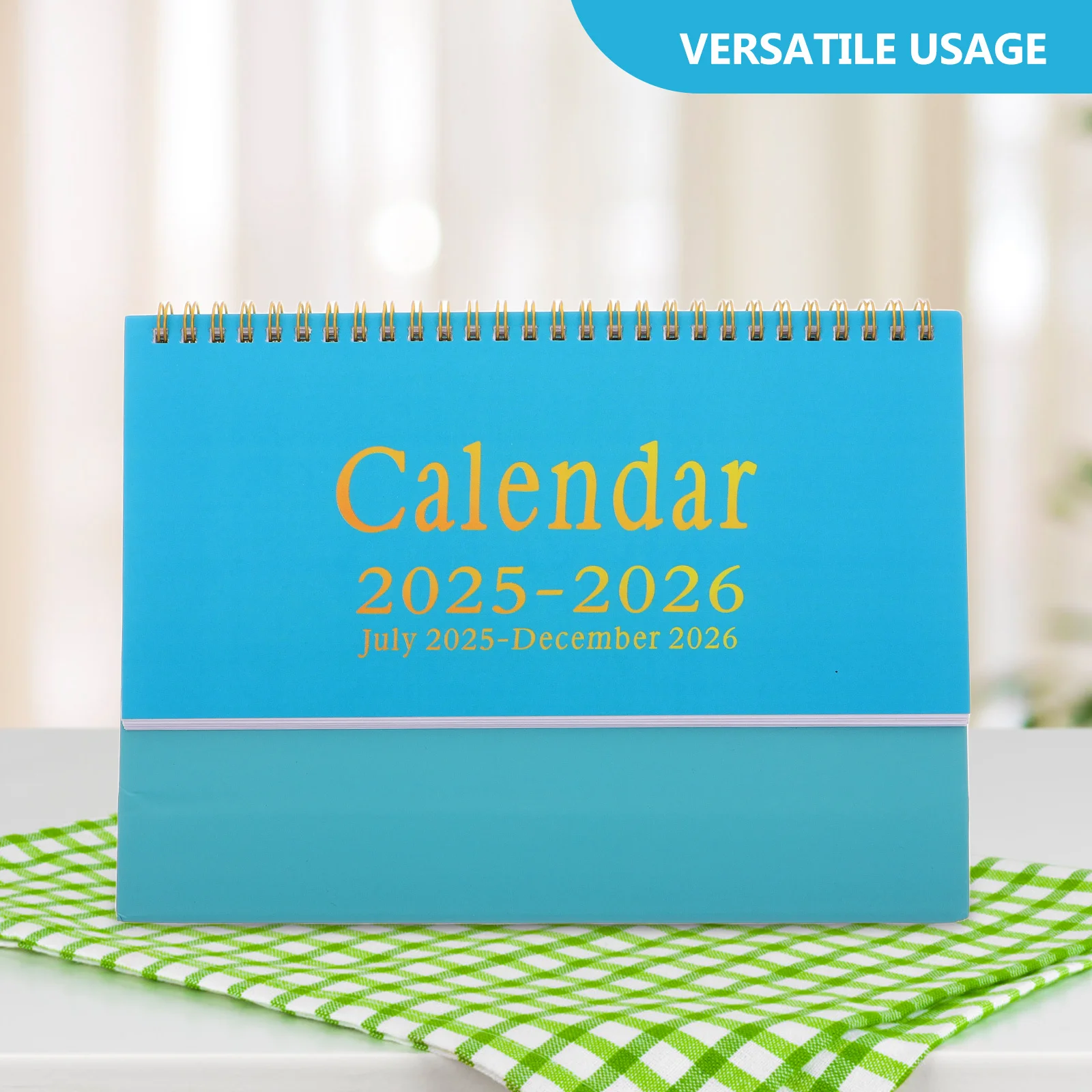 2026 Desk Calendar English Minimalist Design July 2025 to December 2026 Small Standing Flip Calendar for Office