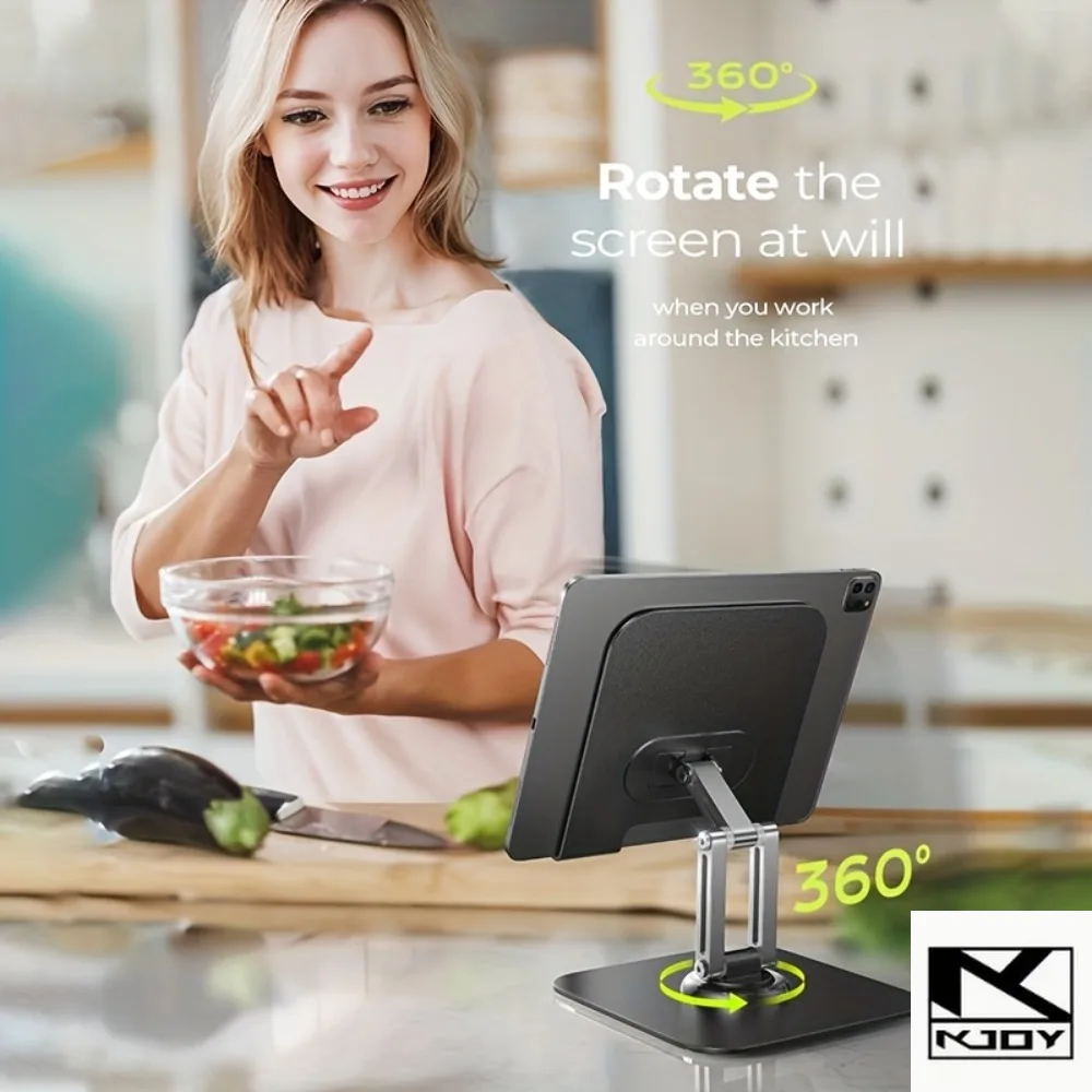 KKJoy Multi Angle Rotating Stand Iron Base for iPad and Smartphone