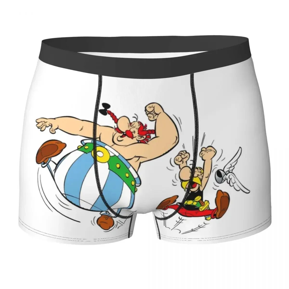 

Трусы-боксеры, шорты, трусы Asterix и Obelix 2, мужское вентилируемое нижнее белье для мужчин, подарок бойфренду