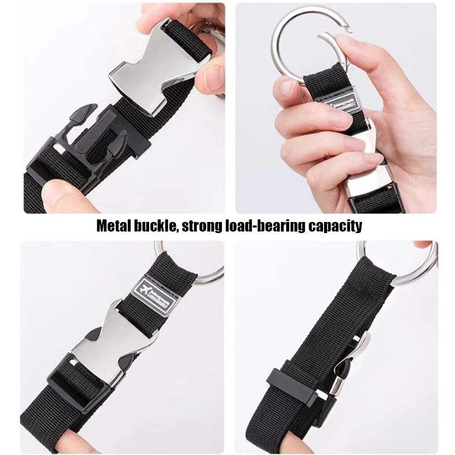 

Strong Load Bearing Capacity Travel Luggage Fixed Strap Backpack Portable External Strap With Release Buckle Add-A-Bag