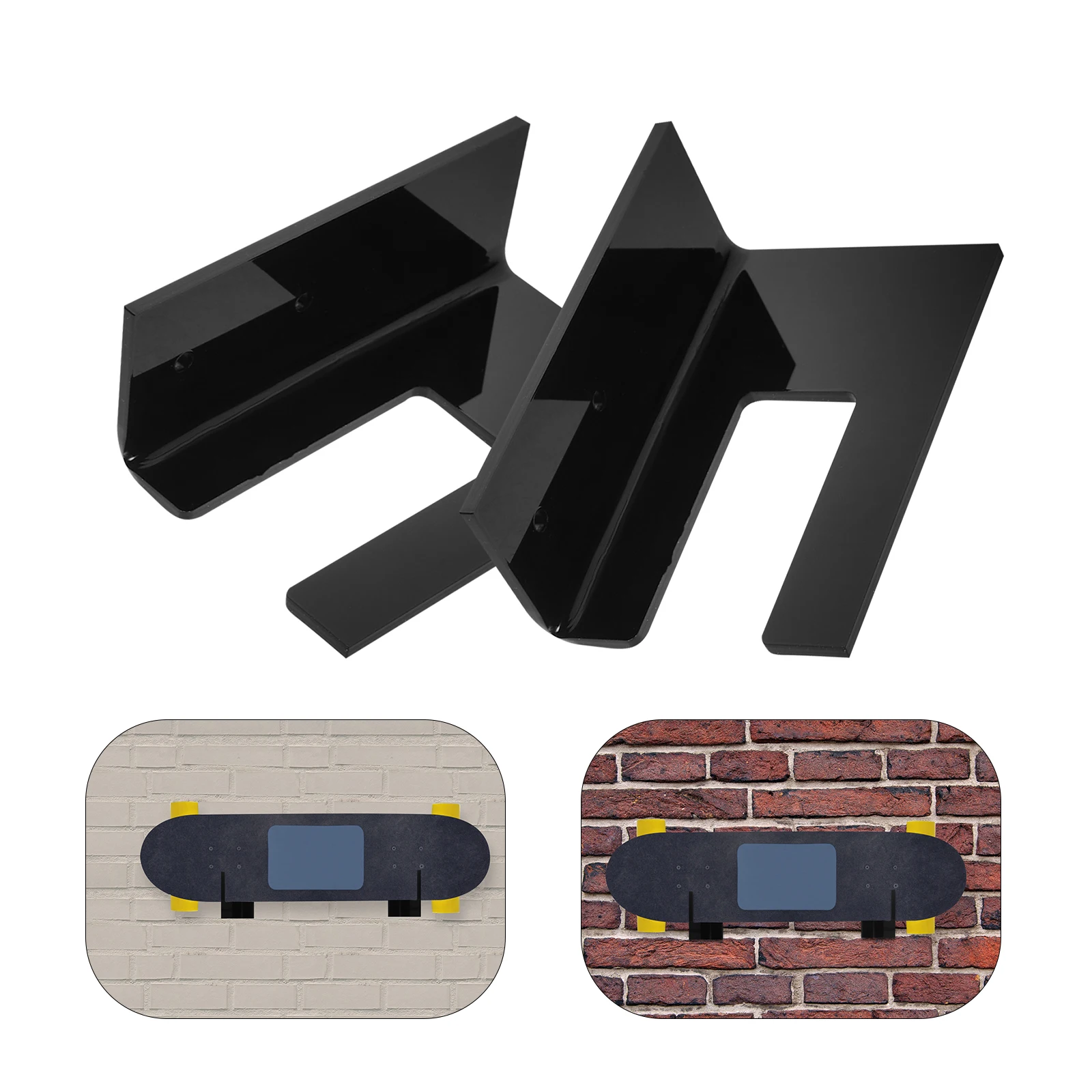 

1 Set Acrylic Hanger Display Stand For Skate Deck Snowboard Kite Board Storage Reusable Durable Space-Saving Scooter Hanging