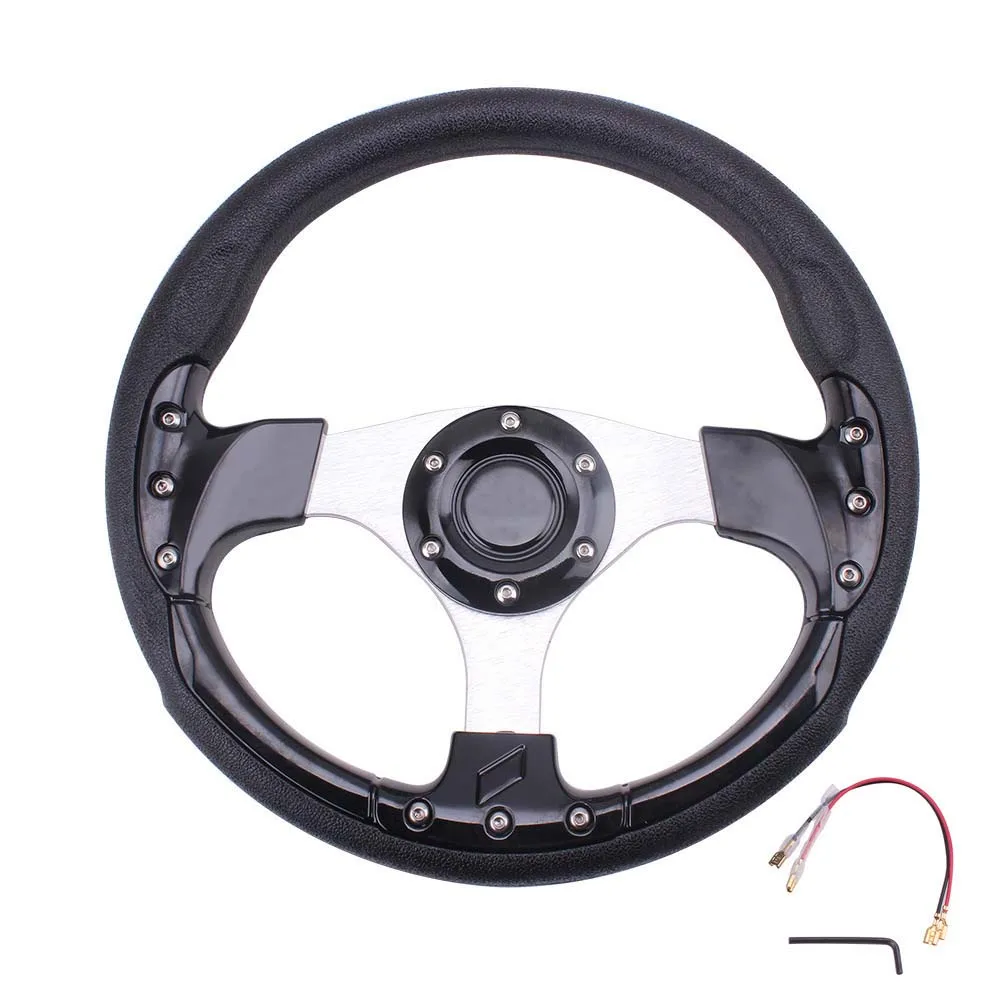 Car Sport Steering Wheel Racing Type High Quality Universal 12.4 Inches 315MM Aluminum PU 4Color D Styling FOR Go kart,UTV ATV