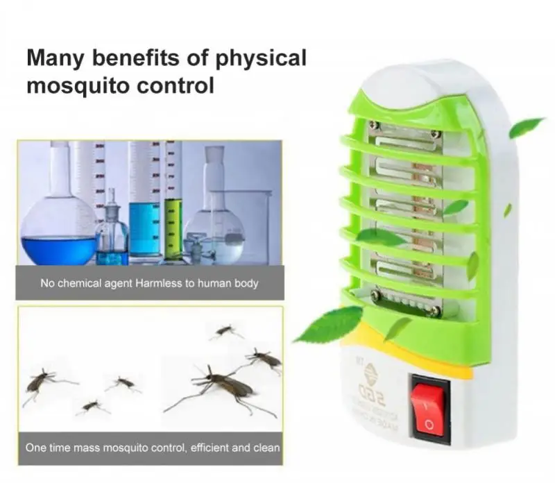 Bedroom Mosquito Killer Lamp Mute Electric Repellent LED Lamp Trap Bug Zapper Anti Mosquito Insect Repellent Killer Home