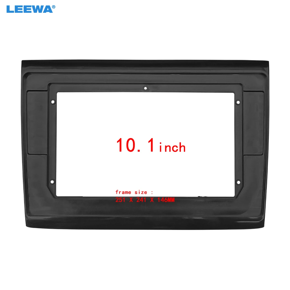 

LEEWA Car Audio 10,1-дюймовый головное устройство с большим экраном, панель приборной панели, комплект рамки, адаптер для Isuzu D-MAX 2024, рама радиоприемника # CA5460