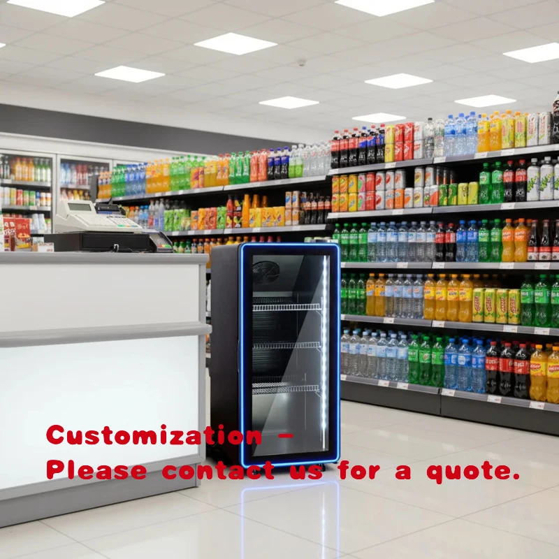 

custom.Hot Selling Low Price Single Temperature Fan Cooling Commercial Use 3-Shelf Adjustable Shelves Built-In Single Door Bever