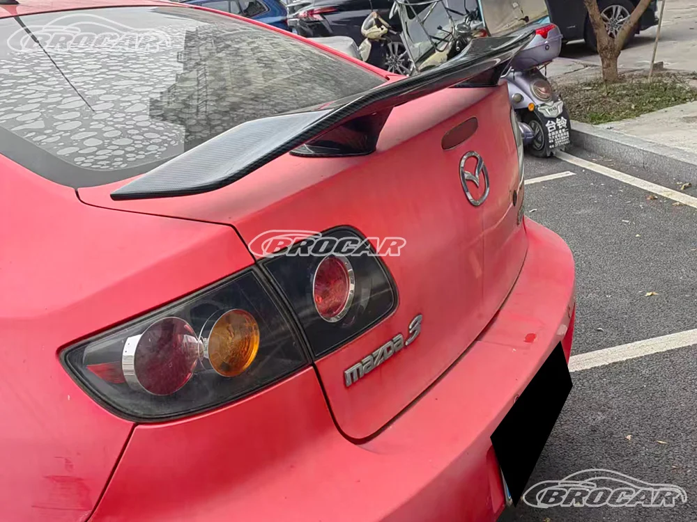Für 2006-2025 Mazda 3 AXELA ATENZA RX8 GEN 1 2 3 4 Hochwertiger FRP-Material Weißer Heckspoiler Kofferraumflügel