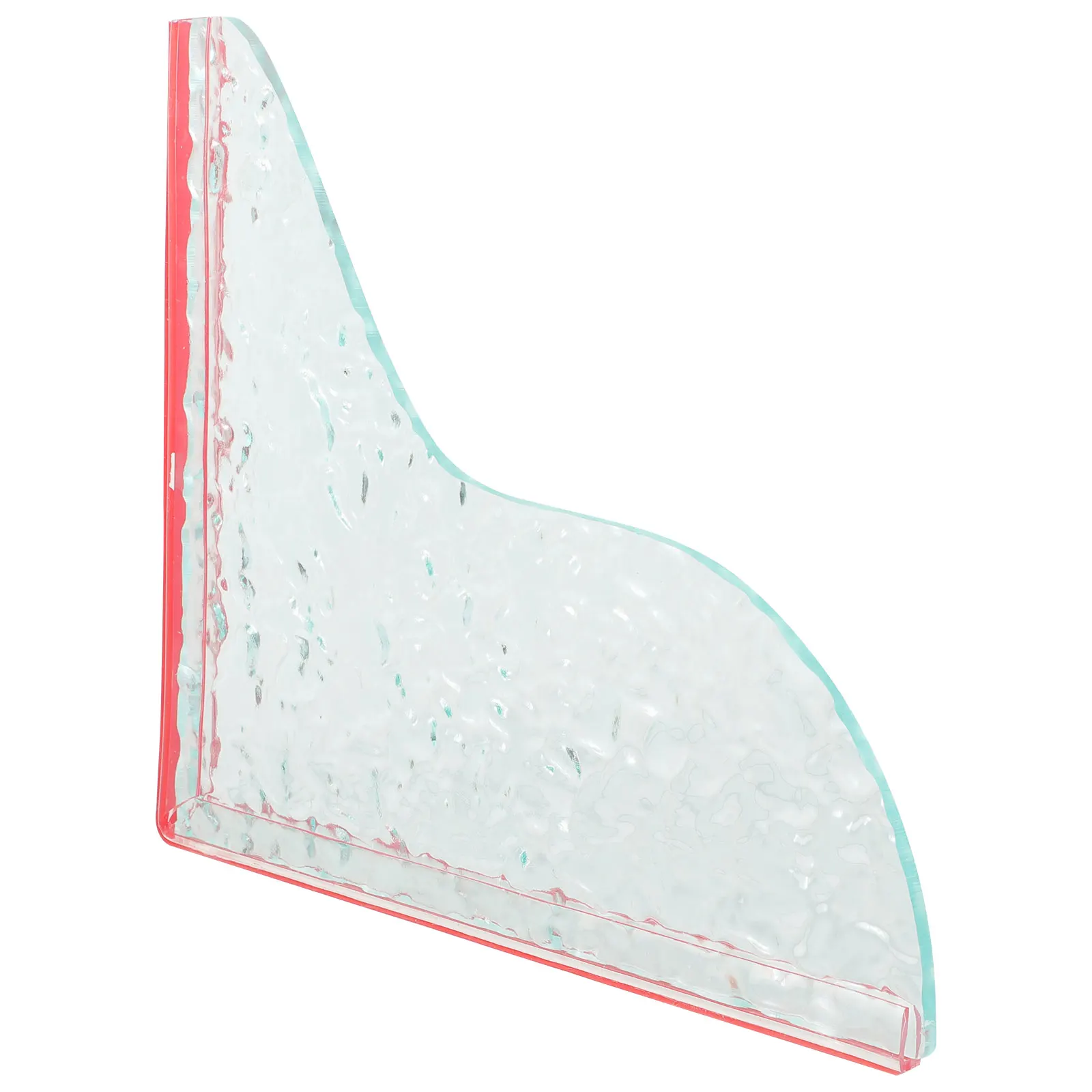 

Acrylic Bathtub Splashing Guard Water Ripple Edge Bathroom Shower Corner Wall Waterproof Panel Home Use Pattern Easy Install