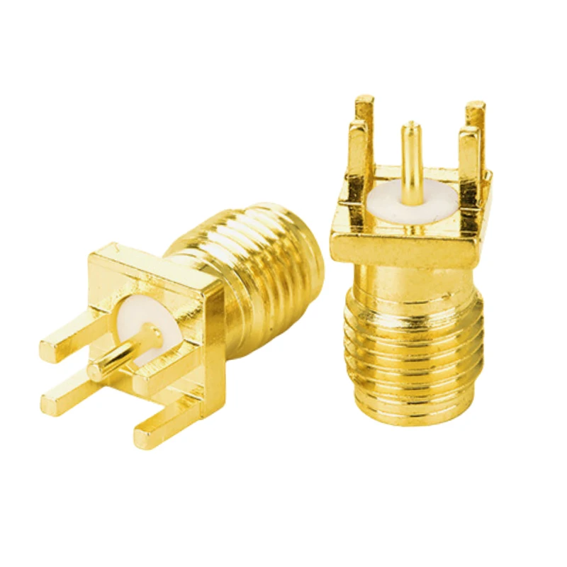 5 Stück Großhandel RP-SMA Buchse Gerade 1,6mm Steckverbinder Lötanschluss PCB-Montage RF Kupfer-Steckverbinder – Detail 4