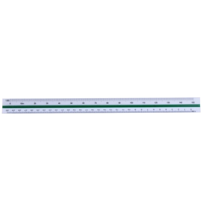Triangular Scale Ruler 30cm Plastic Drafting Scale Architect Engineer Drop Shipping