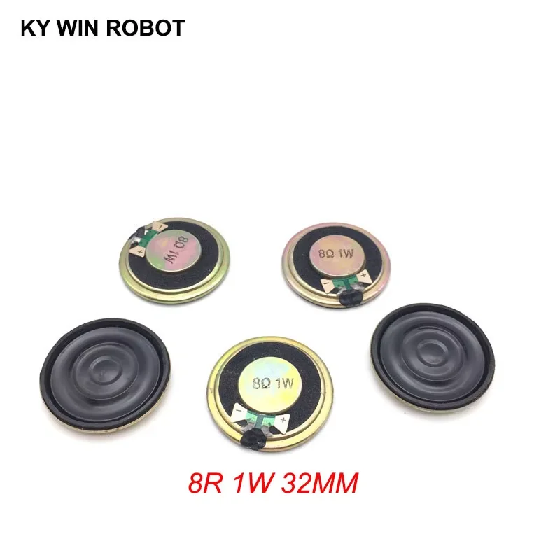 

5pcs/lot New Ultra-thin Mini speaker 8 ohms 1 watt 1W 8R speaker Diameter 32MM 3.2CM thickness 5MM