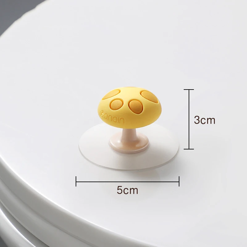 Mushroom Toilet Lid Lifter Closestool Holder Ring Flapper Lifting Device Bathroom Sanitary Adjustable Toilet Seat Lid Opener