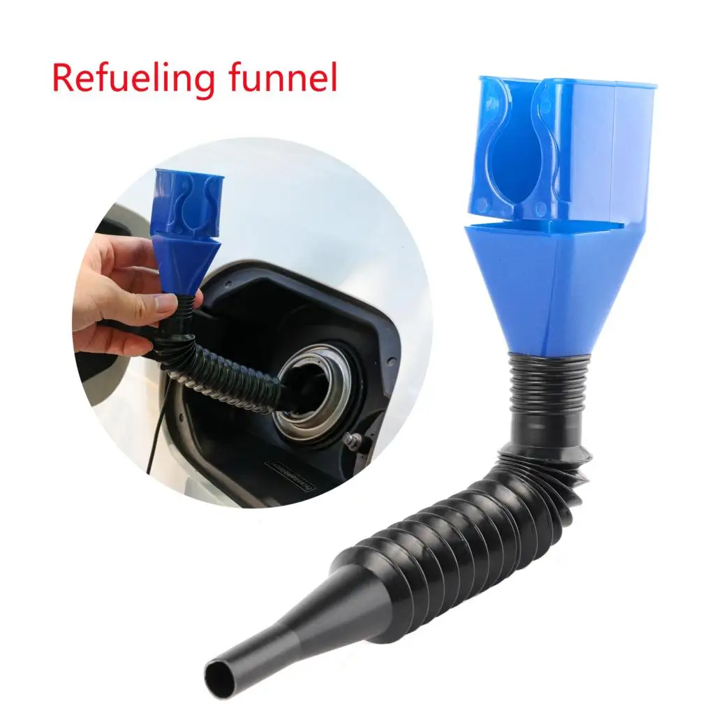 

For car motorcycle plastic refueling funnel gasoline petrol Engine oil funnel flexible portable filter transfer tool funnel