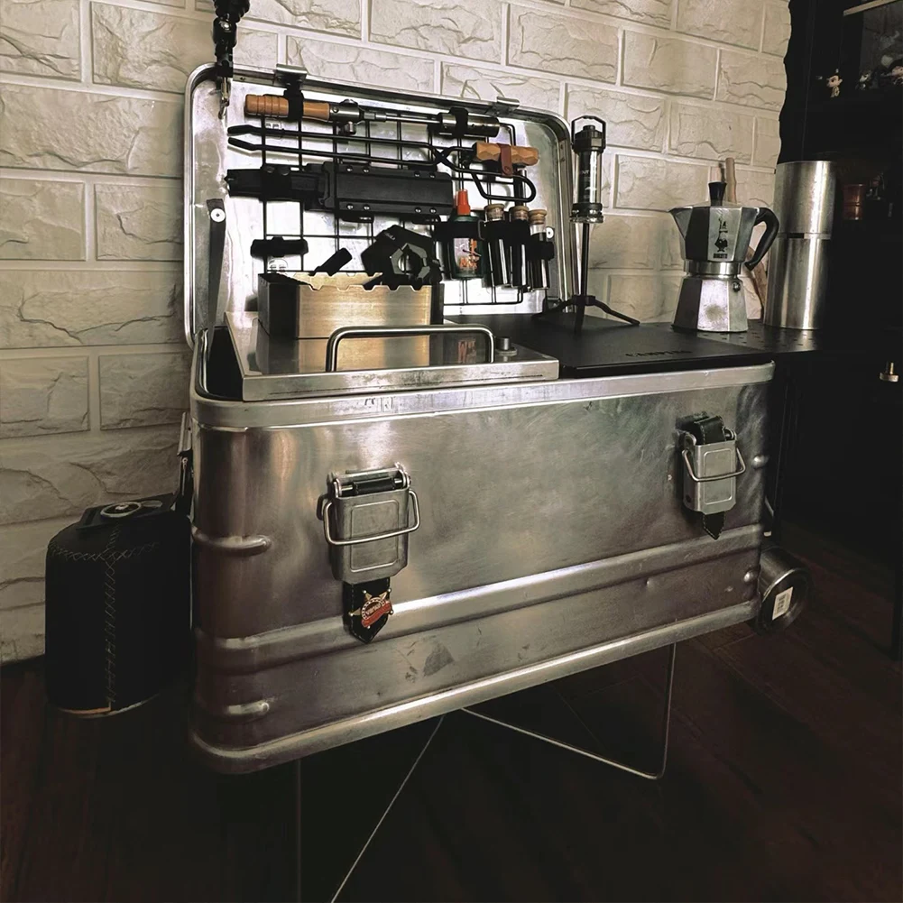 في الهواء الطلق طوي برودة حامل سبائك الألومنيوم صندوق الثلج رفوف الرف المحمولة الثلاجة الوقوف عدم الانزلاق شواء دلاء تقف 、ahr Ngo구