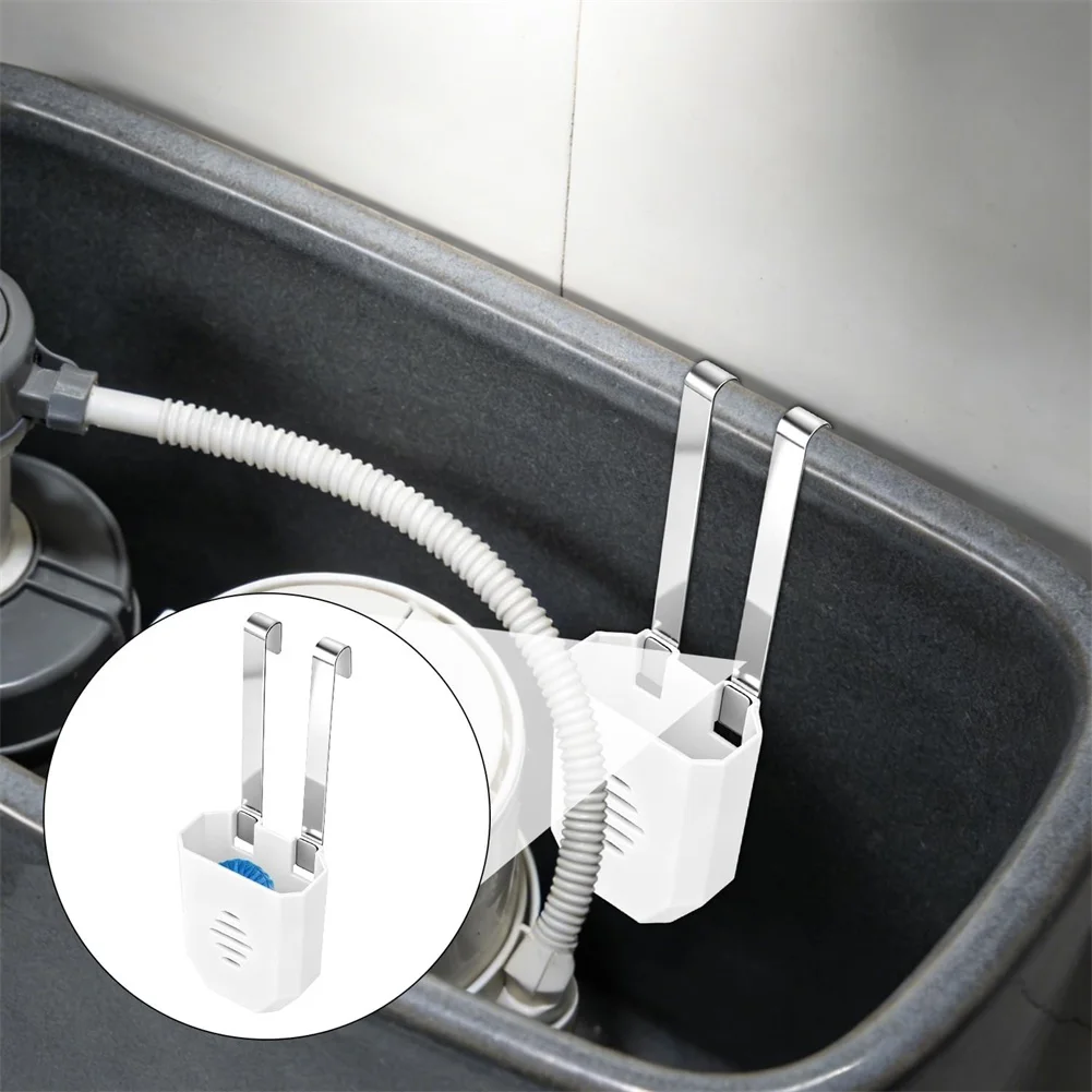 White Cistern Tablet Holder 2pcs Set for Toilet Cleaner Tabs Block Compatible with Older and Modern Wall Cisterns