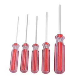 5PCS 1.5-4mm Hexagon Screwdriver Set Flat Head Hex Magnetic Repairing Electronics Toy Furniture Hand Tool Accessories