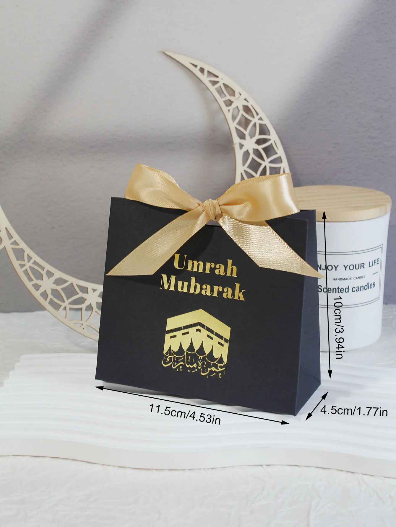 Eid Mubarak happy Gift Box Eid candy box Cookie Box Eid Party Gift Packaging Bags Ramadan Favors Eid Mubarak 