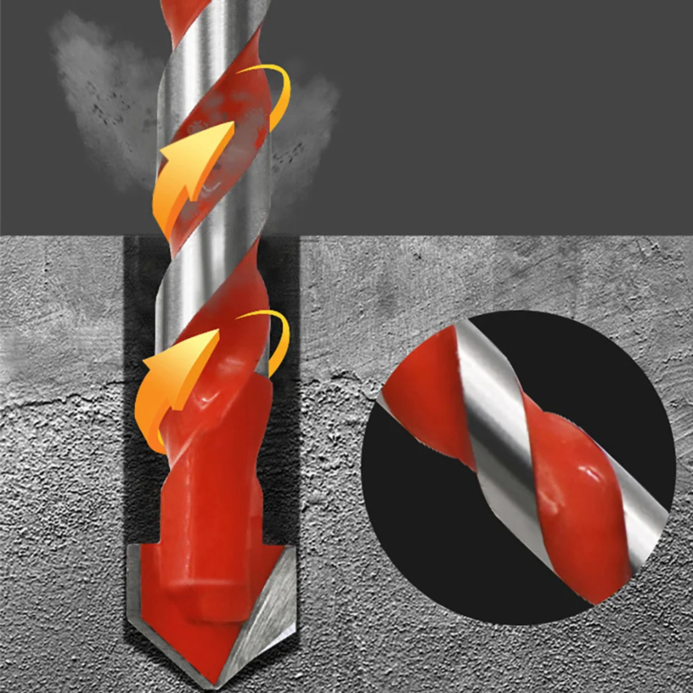 Set di punte da trapano per piastrelle da 4 pezzi Punte da perforazione a mano multiuso in lega dura Utensili elettrici per fori per trapano elettrico in ceramica di vetro