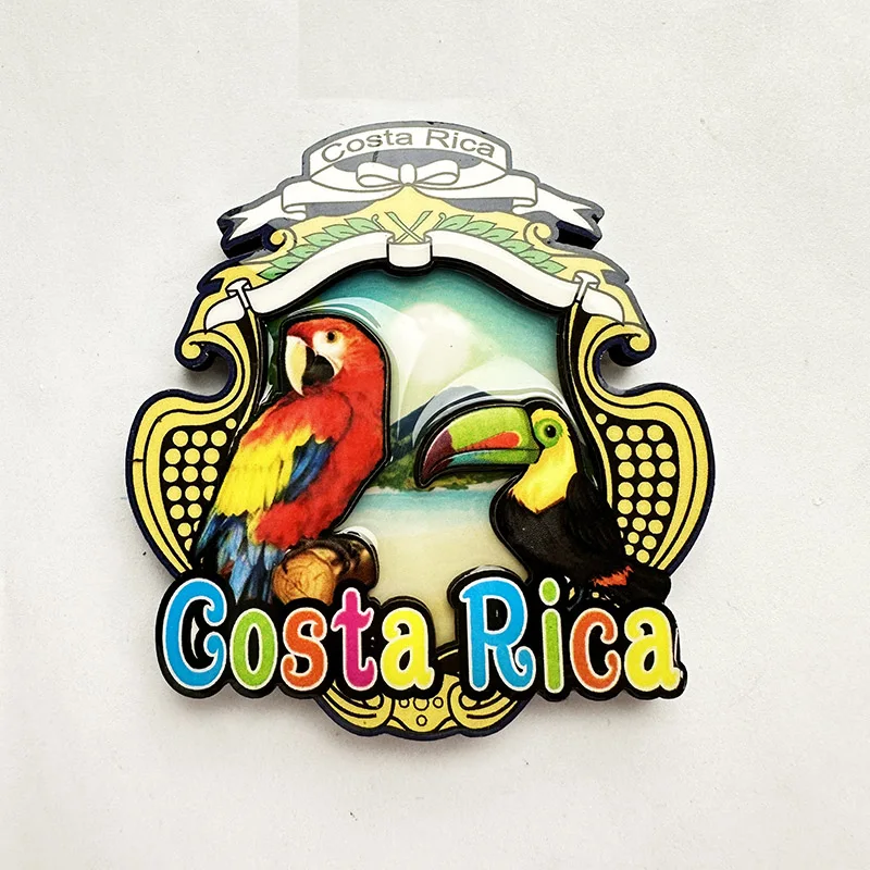 

Costa Rica 3D Refrigerator magnet Tourist souvenirs Refrigerator magnet decoration supplies Collection Arts and crafts gifts