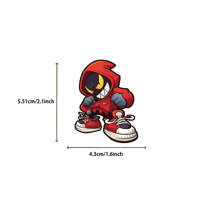 10/30/50 قطعة مضحك الشارع الطلاء البلاستيكية لزجة ملصق الجمالية DIY بها بنفسك الأطفال الديكور سكرابوكينغ لوازم المحاسبة اليدوية