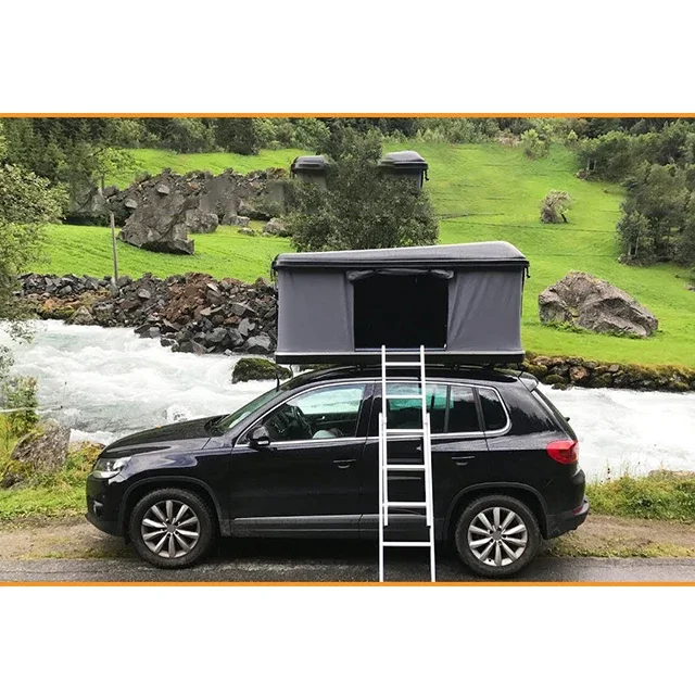 High Quality Universal Canvas Roof Top Tent for 1-3 Person for off Road 4x4 SUV Camping Hard Alloy Hardware for Camping Tent