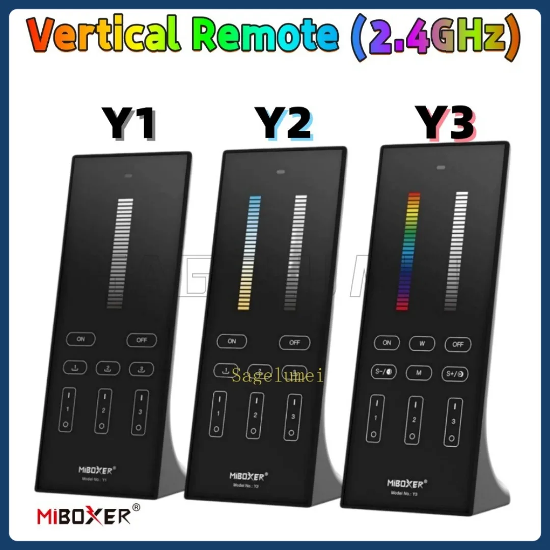 NEW Miboxer Y1 Y2 Y3 Brightness Vertical Remote Control 2.4GHzColor Temperaturen Dimmer for CCT RGB+CCT LED Buld LED Strip Light
