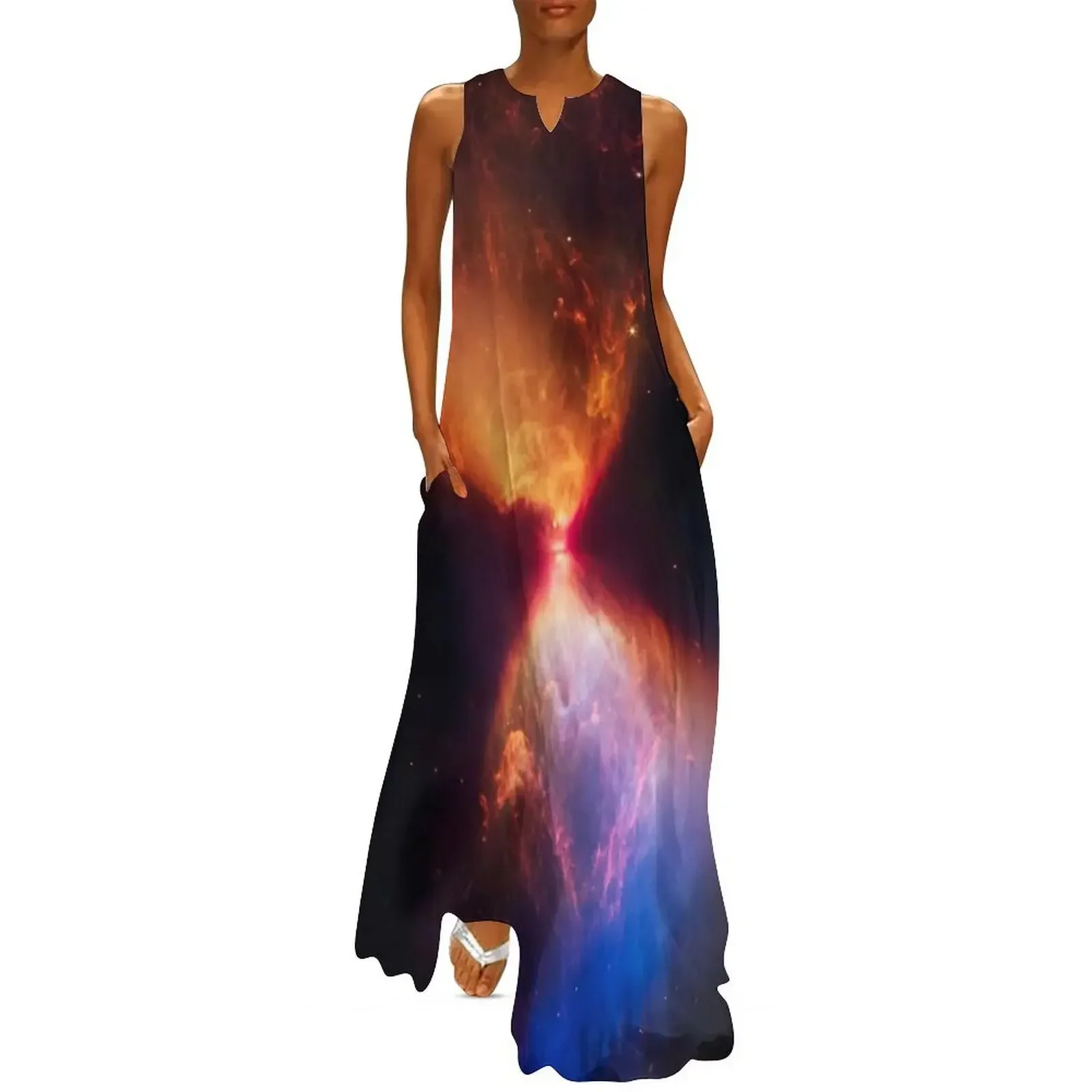 

JWST Young Stellar Object (Fiery Hourglass), L1527 (James Webb/JWST) — space poster (no text) Long Dress Womens dresses Dress