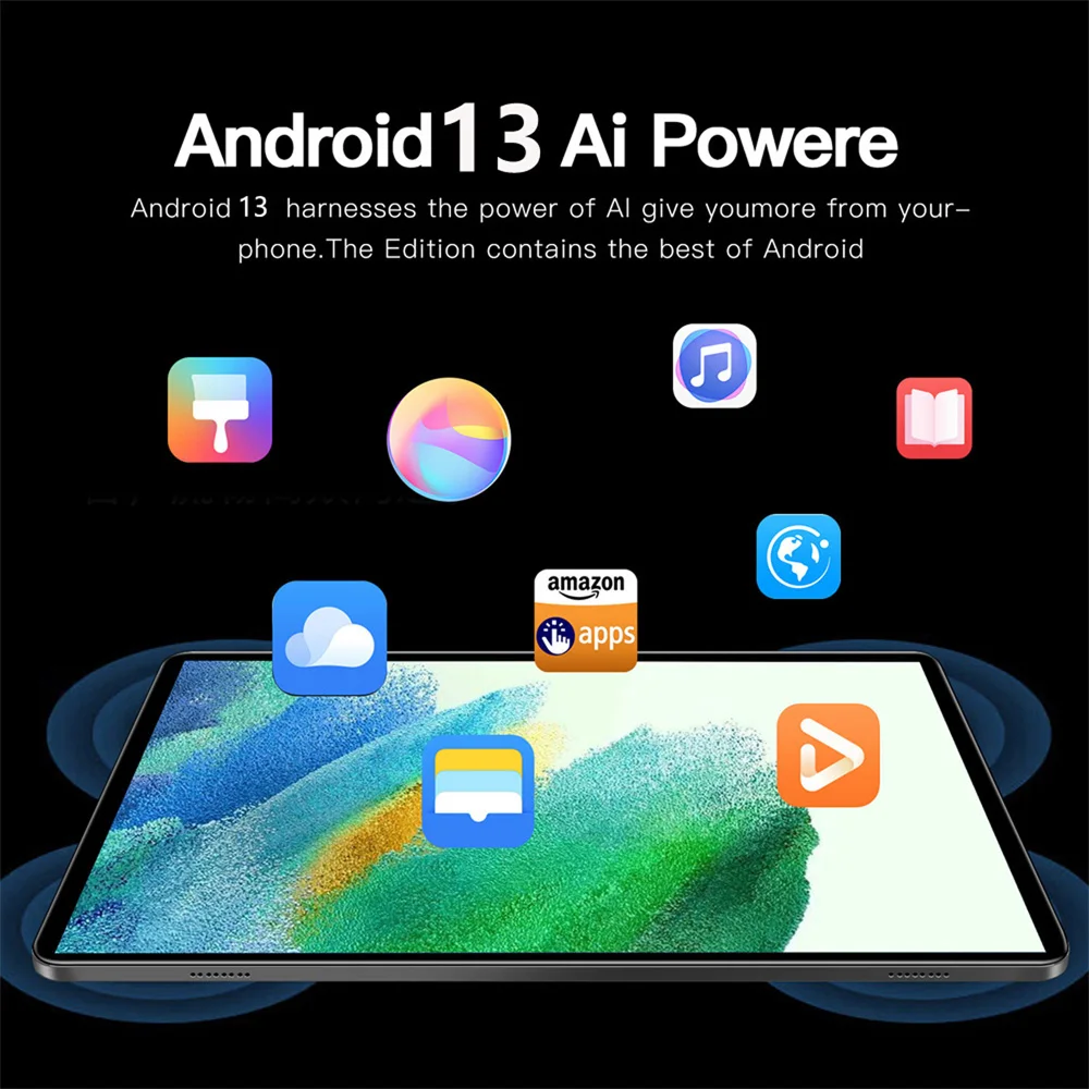 New Global Android Tablets 10.1 Inch Octa Core 8GB RAM 256GB ROM 5G Dual SIM Dual WiFi Android 13 Google Play Tablet Pc 8000mAh