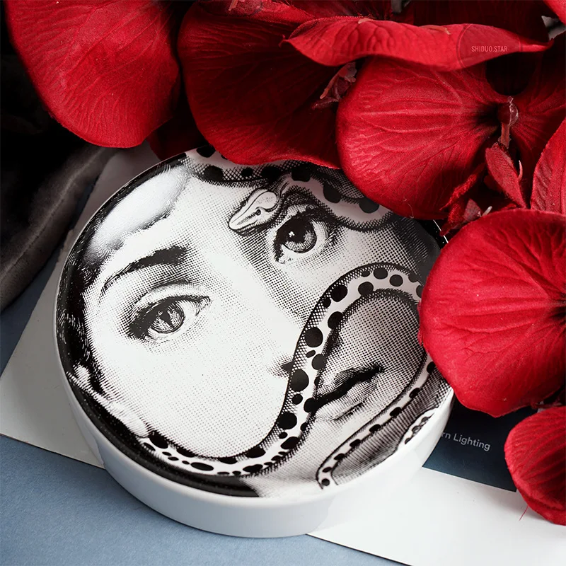 Face Ceramic Ashtray European Creative Home Bedroom Entrance Decoration Artwork Decoration