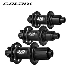 GOLDIX-buje de bicicleta GDX370 28 H, rodamiento sellado, 6 pernos, freno de disco, j-bend, 28 agujeros, trinquete 36T BOOST MTB Hub para Shimano HG MS SRAM