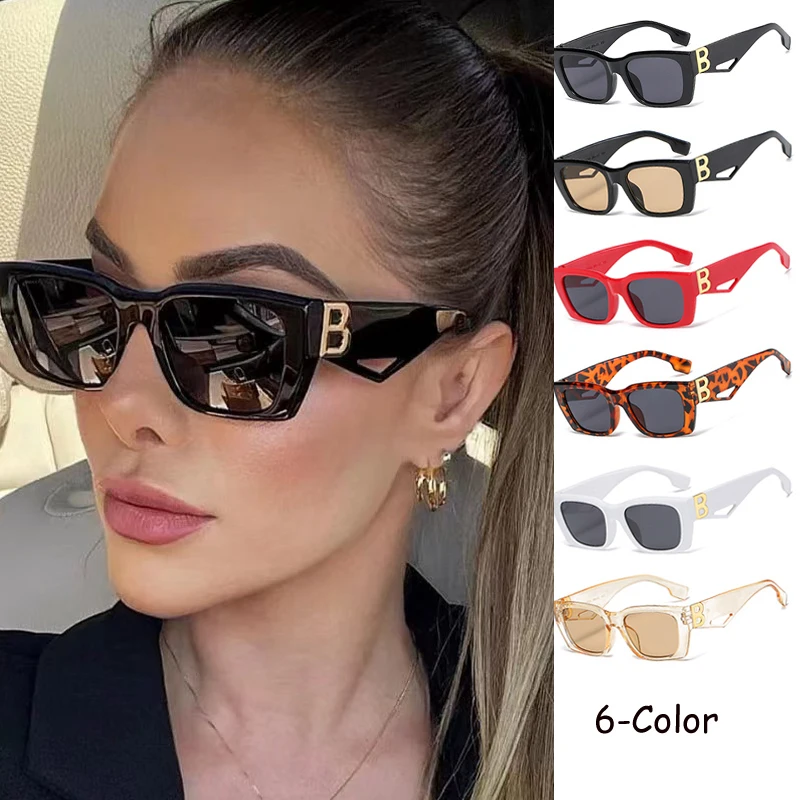 Fashion Cat's Eye Sunglasses Women Vintage Brand Design Square Sun Glasses Men UV400 Female Outdoor Travel Glasses Óculos De Sol