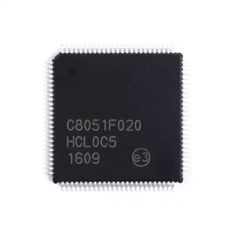 1pcs  new original SMT C8051F020-GQR C8051F020  64KB ISP flash microcontroller TQFP-100