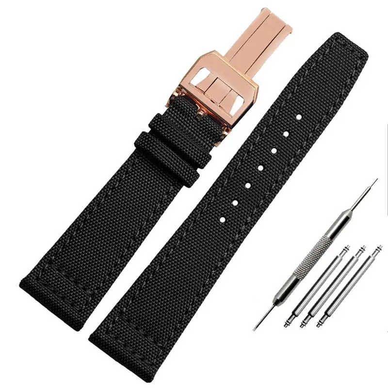 

BEFIA Nylon Watch Band For IWC Portuguese Pilot Series 20mm 21mm 22mm Wristwatches Band Canvas Bracelet Black Blue Green Watch