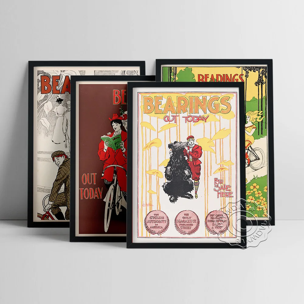 Bearing Magazine Cover Art Prints Vintage Poster Character Illustration Canvas Painting Lounge Office Studio Wall Stickers Decor