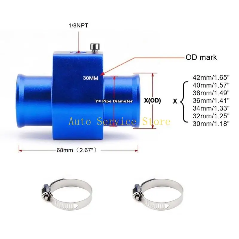 

462A Radiator Adaptor Temp Meter Joint 18/20/22/24/28/30/32/34/36/38/40MM