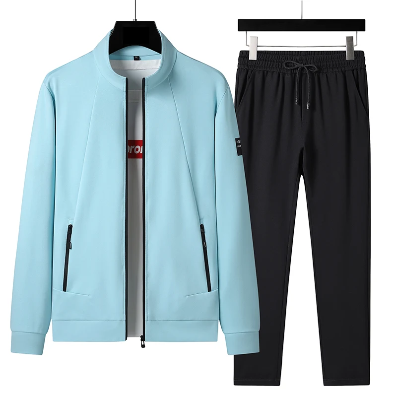 Plus Size 7xl 6xl Men Tracksuits Long Sleeve Spring Hoodie Suit Casual Menswear Jacket And Pants 2 Pieces Set Autumn Sportswear