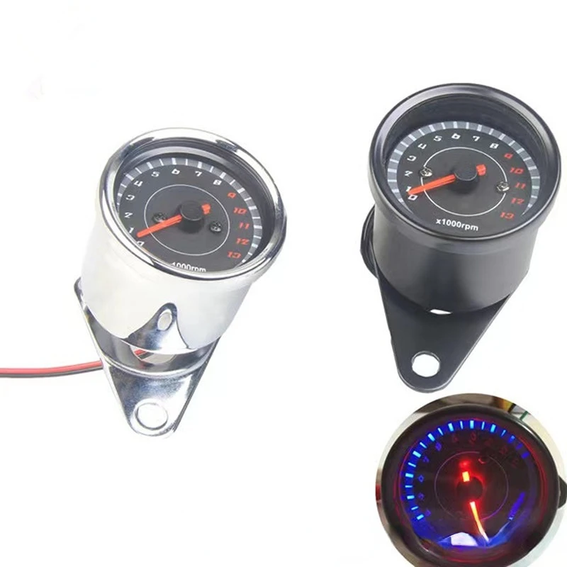 Motorcycle Instrument New Tachometer Refitted Oil Meter LED Electronic Tachometers Motorcycle Instrument Universally Accessories