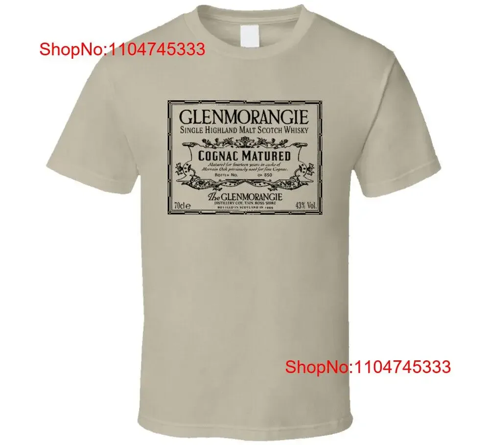 Camiseta Glenmorangie Scotch Whisky Alcohol Congac, Top lavado vintage para uso diario, gráfico, cómodo, suave y ligeramente