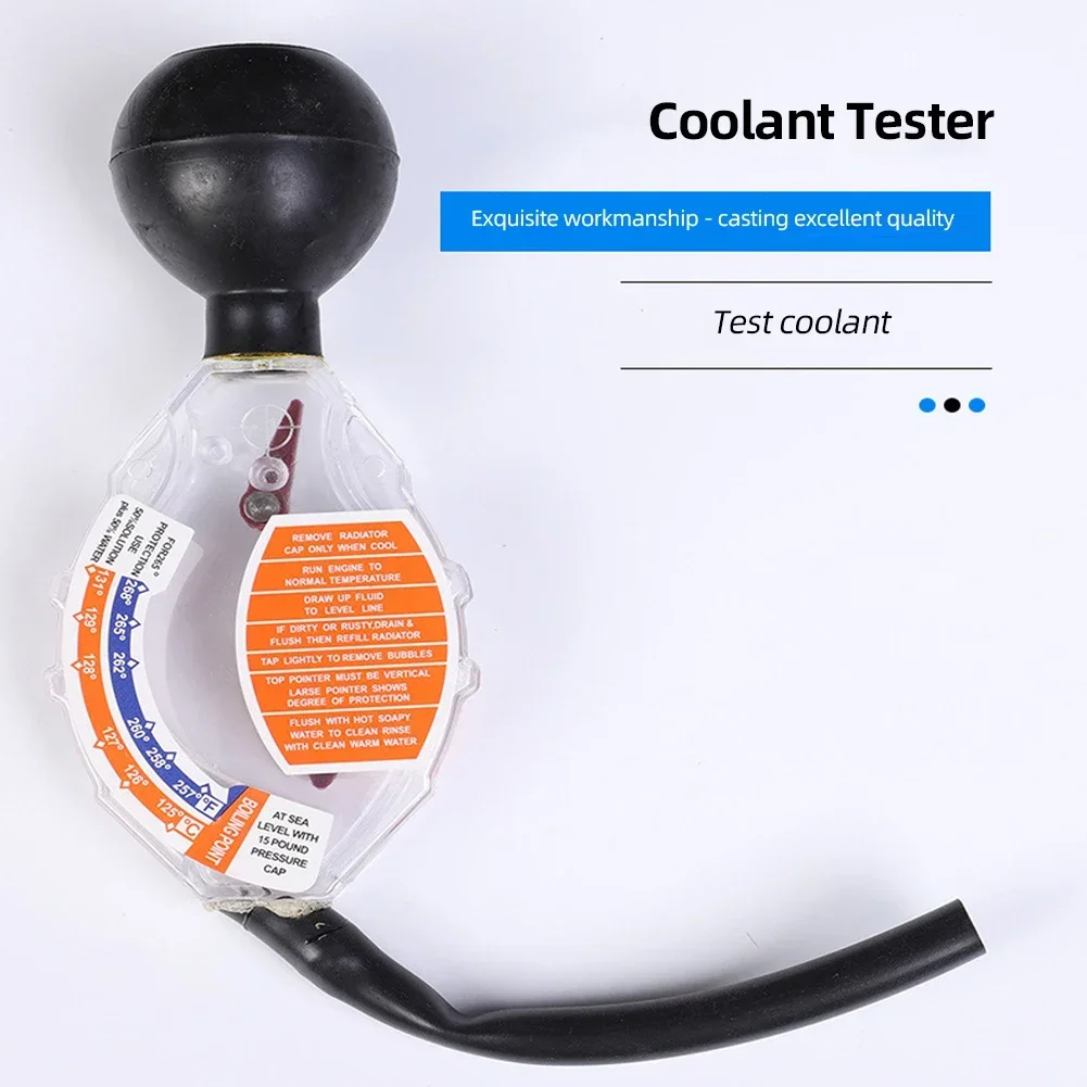 High Accuracy Dial Durable Car Radiator Coolant Tester Antifreeze Coolant Tester Tool Cooling System Auto Replacement Parts