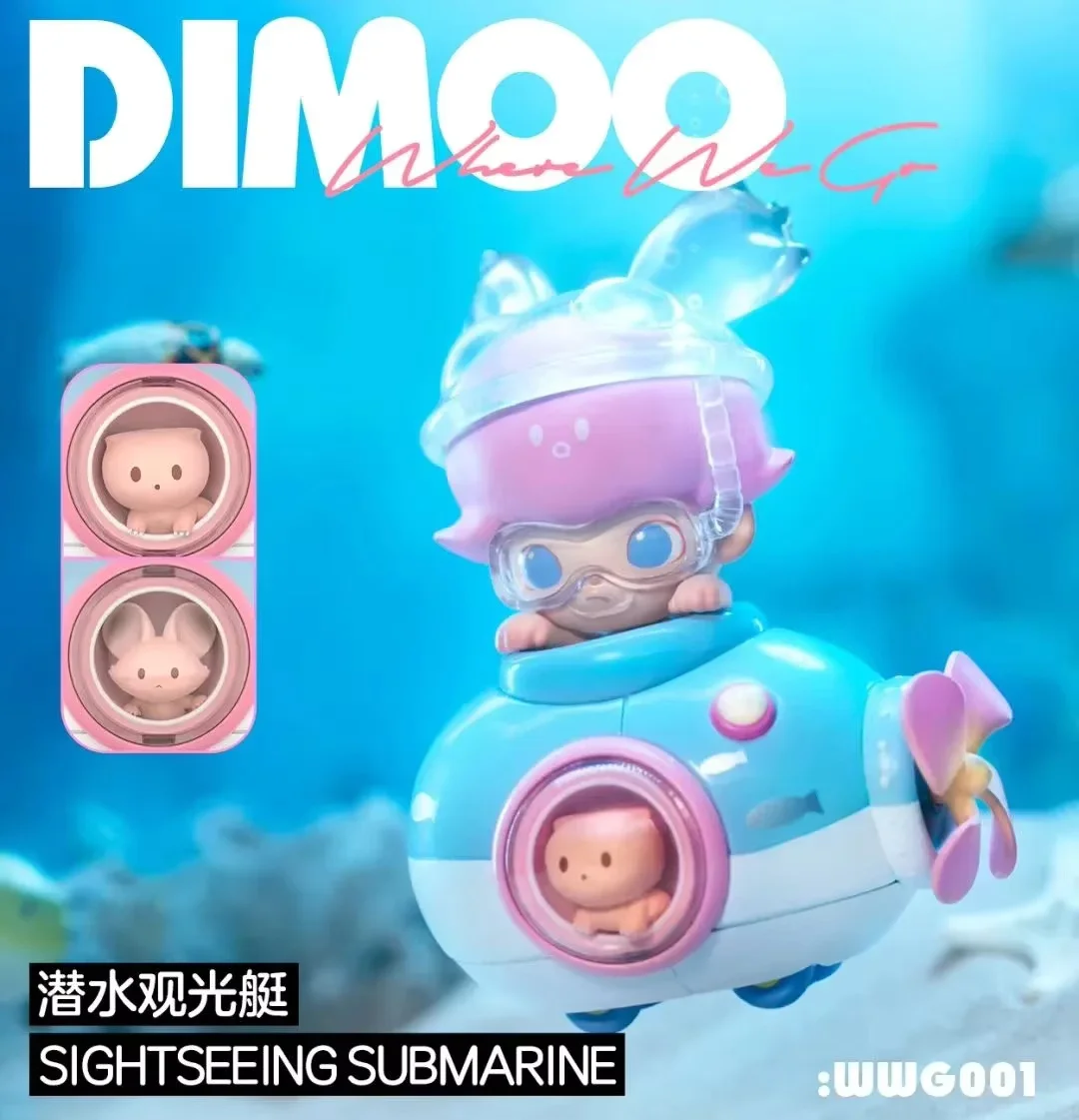 

DIMOO Where We Go Series Blind Box Toys Mystery Box Mistery Caixa Action Figure Surpresa Cute Model Birthday Gift