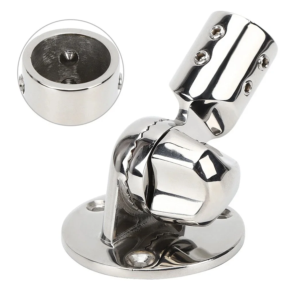 

Marine 316 Stainless Steel Antenna Base Adjustable Swivel Mount for Boat Yacht Rail Tube 22mm 25mm Hardware Accessories