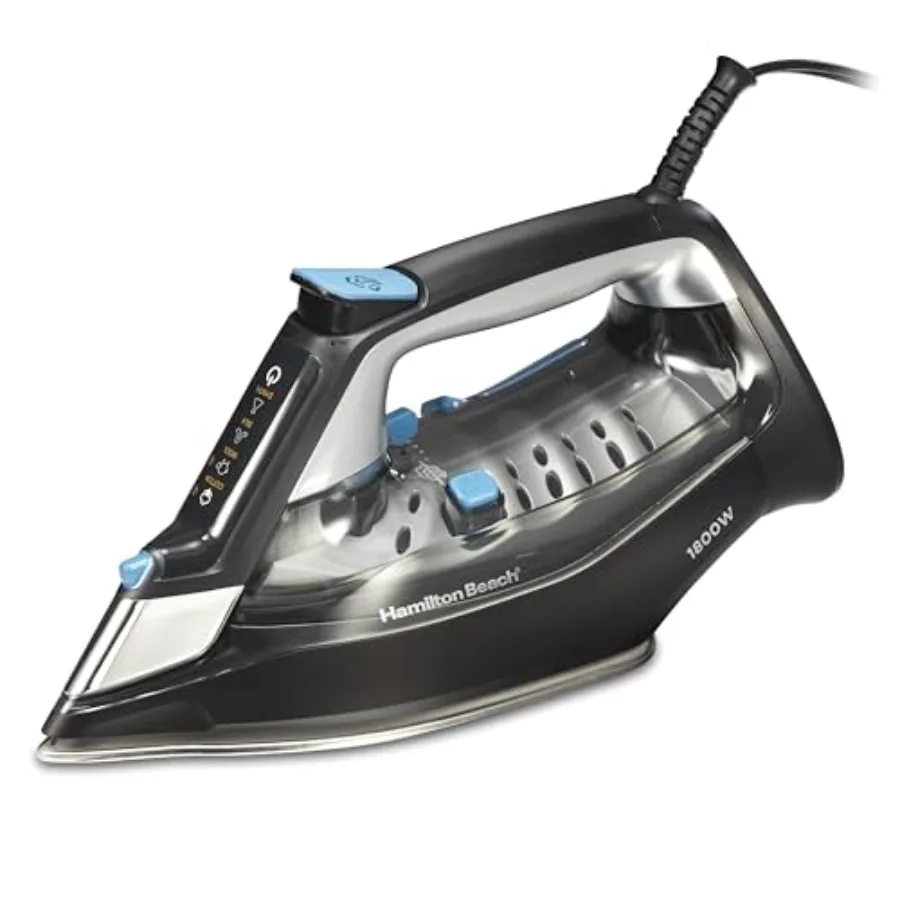 

Steam Iron for Clothes and Garment Steamer with Intuitive FabricIQ Touchpad Durable Stainless Steel Soleplate 3-Way Auto Shutof