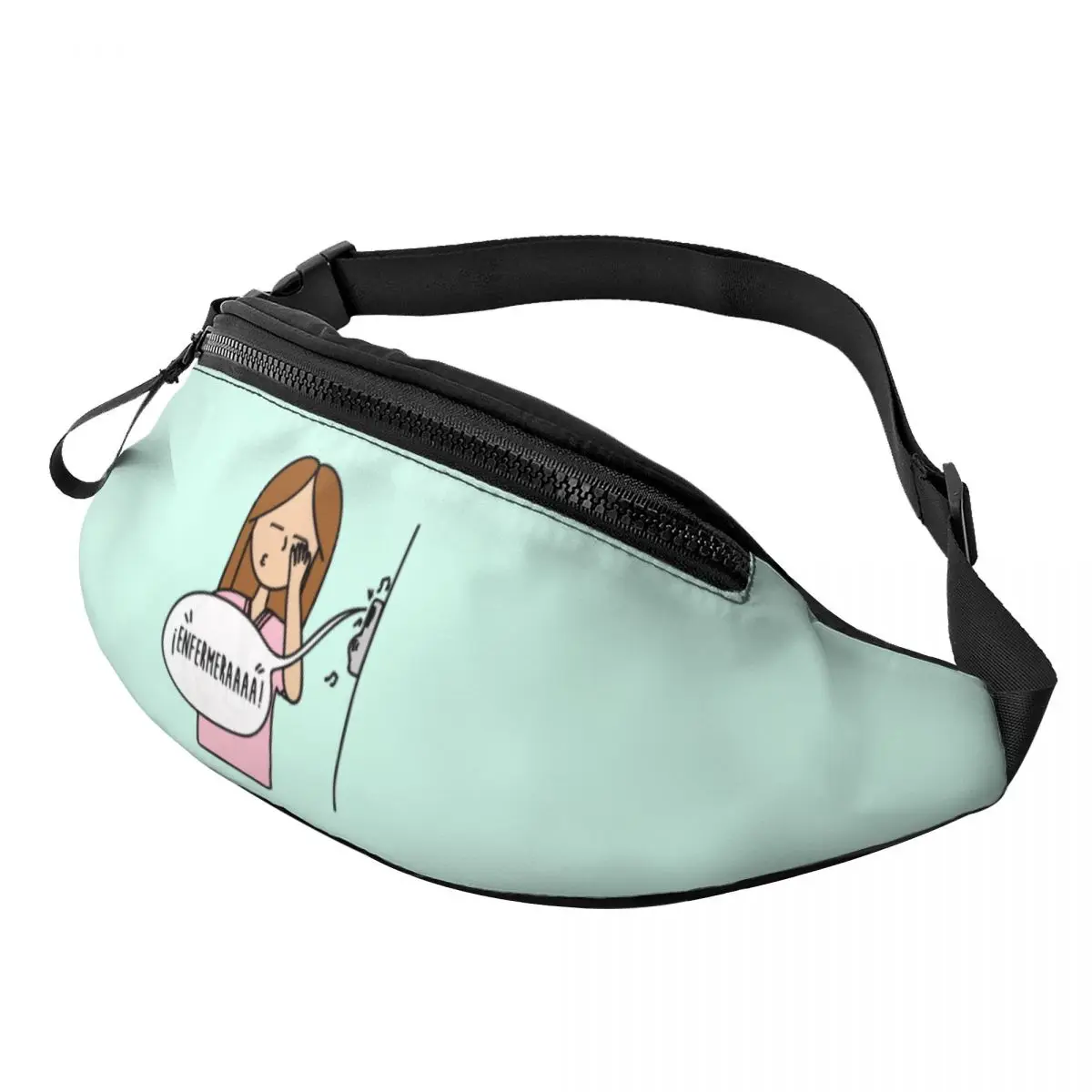 

Cool Enfermera En Apuros Doctor Nurse Medical Fanny Pack for Cycling Camping Men Women Crossbody Waist Bag Phone Money Pouch