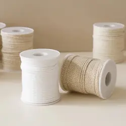 50m&61m Cotton Candle Wick 21-45 Thread Low Smoke ECO-friendly Wicks DIY Making Tool Whole Roll Roller Degrease Candles Wick