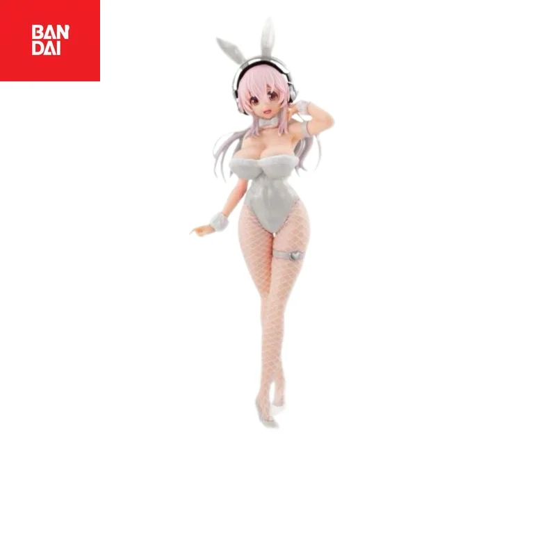 Bandai Japanse versie Echte actiefiguren FURYU Super Sony Sony White Bunny Girl Doll Collection Decoratie Kid Toy Gift