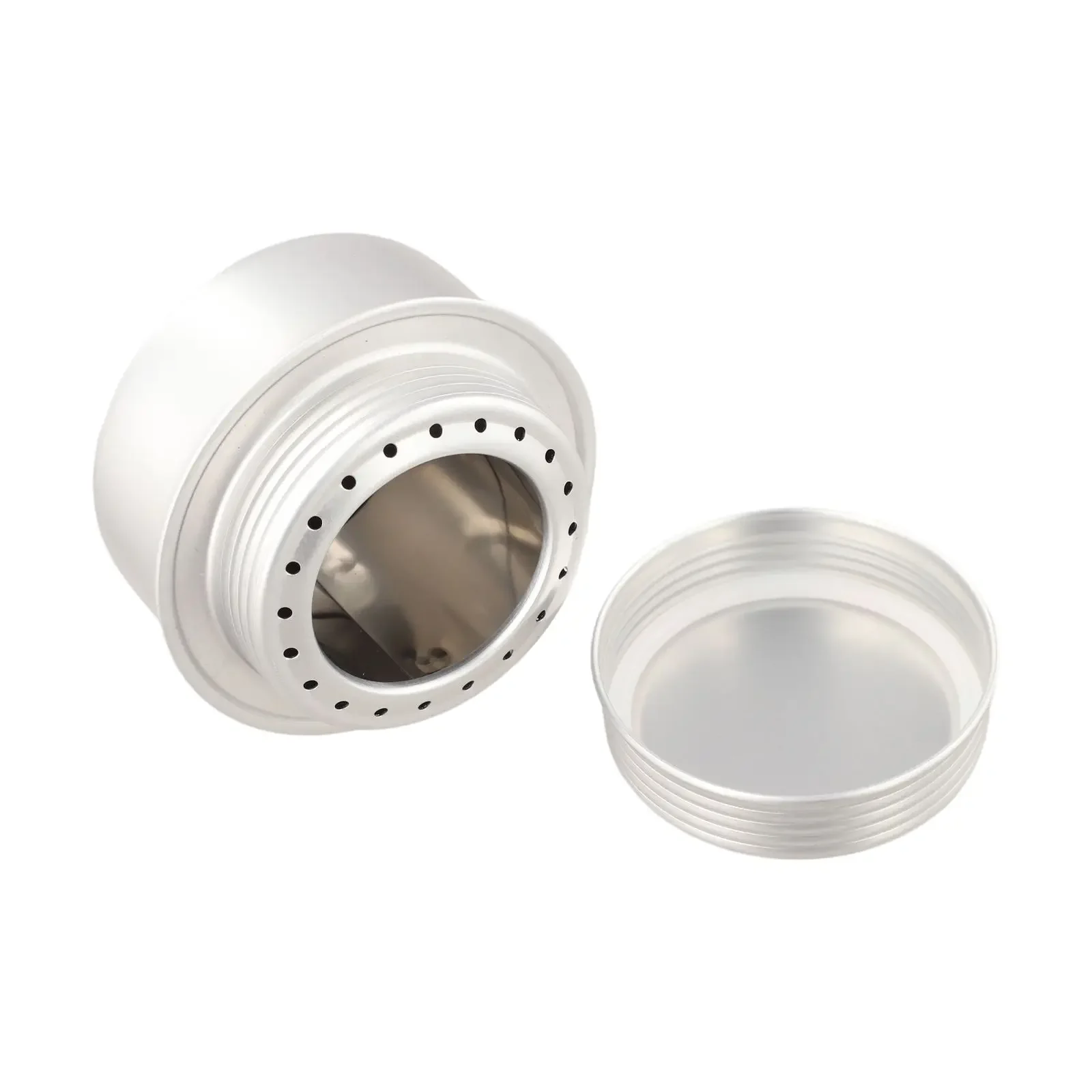 100ML Compact Stove For Outdoor Camping Backpacking And Hiking With Fire Extinguishing Lid Aluminum Alloy Build