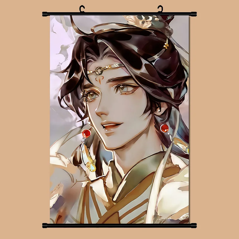 Heaven Official\'s Blessing Tian Guan Ci Fu Xie Lian Hua poster Fabric Wall Scroll Home Decor Anime Poster 20*30cm Gifts Cosplay