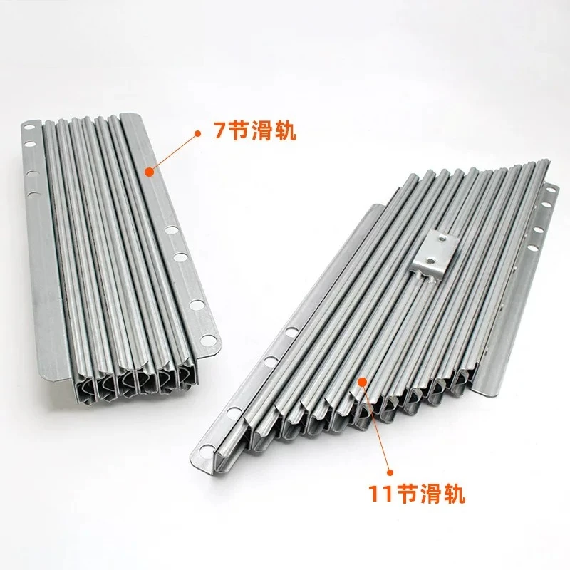 Invisible dining table telescopic guide rail, multi-functional folding bar extended slide rail accessories